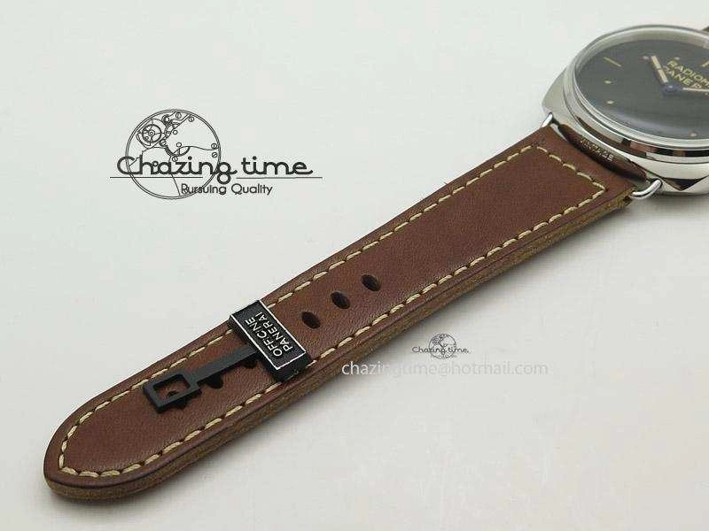 PAM449 O ZF 1:1 Best Edition On Thick Brown Leather Strap P.3000 Super Clone V2