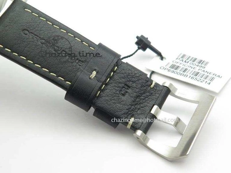 PAM499 Q VSF 1:1 Best Edition On Black Leather Strap P.9000 Super Clone