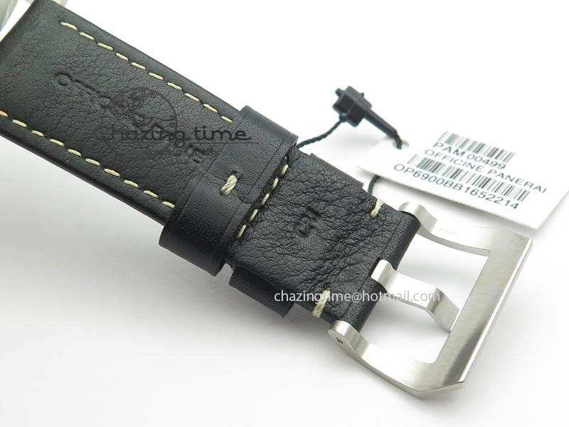 PAM499 Q VSF 1:1 Best Edition On Black Leather Strap P.9000 Super Clone