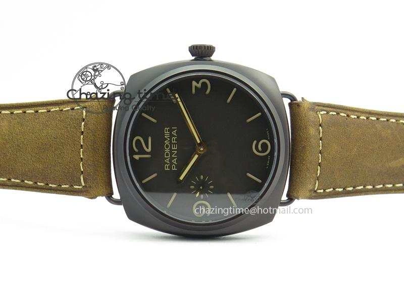 PAM504 O Radiomir Composite ZF 1:1 Best Edition On Brown Asso Strap P.3000 Super Clone