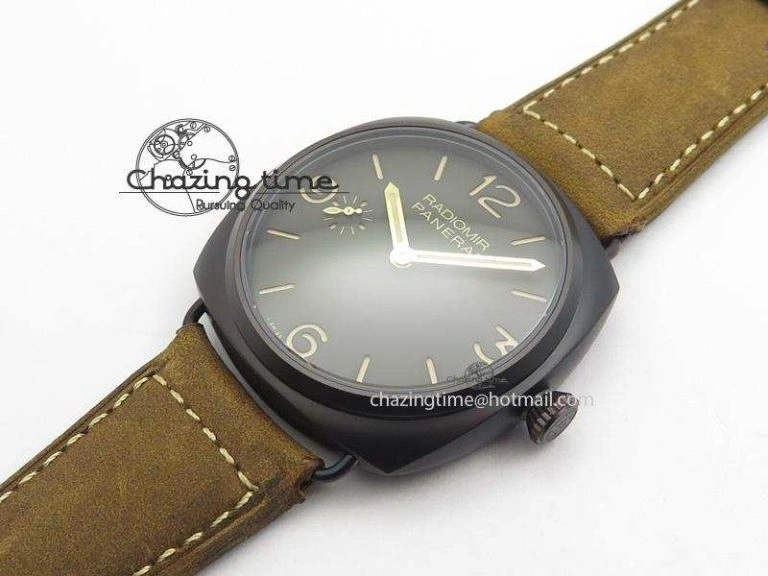 PAM504 O Radiomir Composite ZF 1:1 Best Edition On Brown Asso Strap P.3000 Super Clone