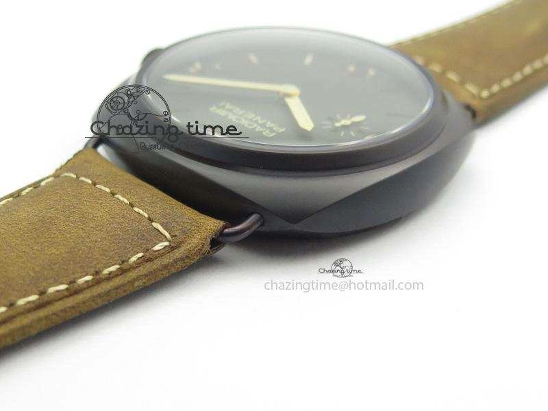 PAM504 O Radiomir Composite ZF 1:1 Best Edition On Brown Asso Strap P.3000 Super Clone