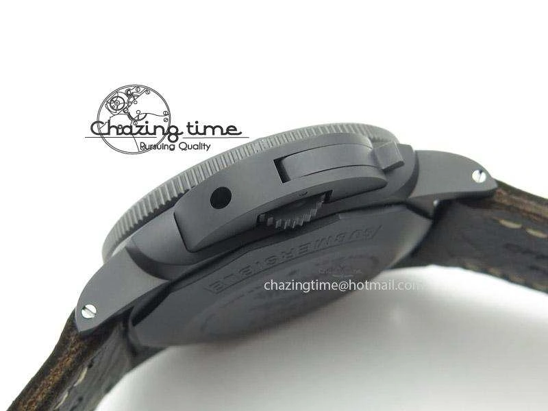 PAM508 P V6F 1:1 Best Edition Ceramic On Black Leather Strap ST2555