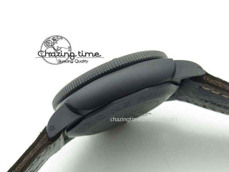 PAM508 P V6F 1:1 Best Edition Ceramic On Black Leather Strap ST2555