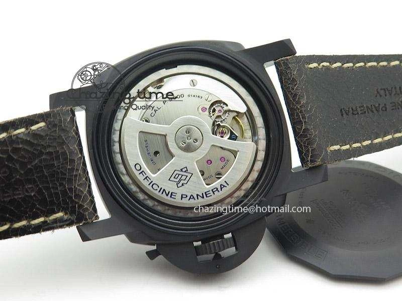 PAM508 P V6F 1:1 Best Edition Ceramic On Black Leather Strap ST2555