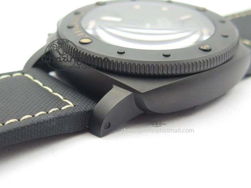 PAM508 P V6F 1:1 Best Edition Real Ceramic On Black Kevlar Diving Strap P9000