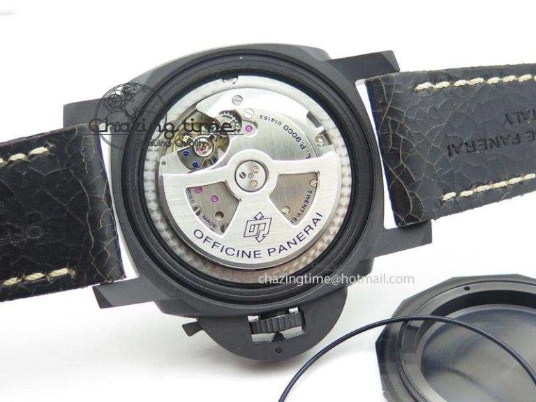 PAM508 P V6F 1:1 Best Edition Real Ceramic on Black Distressed Calfskin Strap P9000