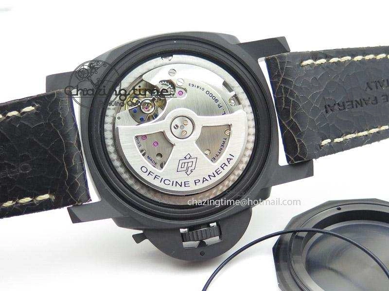 PAM508 P V6F 1:1 Best Edition Real Ceramic on Black Distressed Calfskin Strap P9000