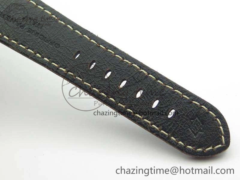 PAM508 P VSF 1:1 Best Edition Real Ceramic On Black Distressed Calfskin Strap P.9000 Super Clone
