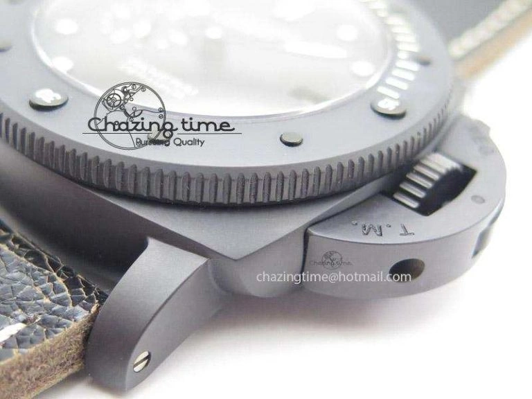 PAM508 P ZF Best Edition Real Ceramic On Black Calfskin Strap P9000