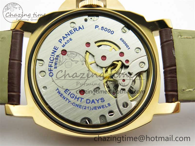 PAM511 RG HWF 1:1 Best Edition on Leather Strap A6497