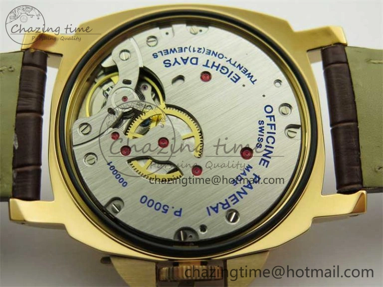 PAM511 RG HWF 1:1 Best Edition on Leather Strap A6497