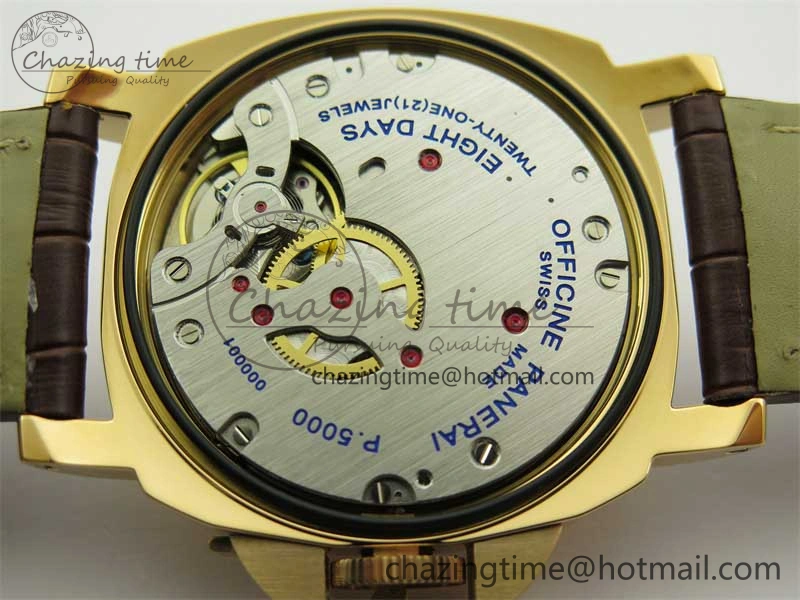 PAM511 RG HWF 1:1 Best Edition on Leather Strap A6497