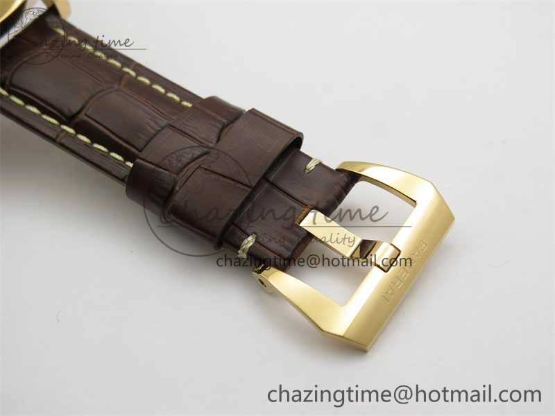 PAM511 RG HWF 1:1 Best Edition on Leather Strap A6497