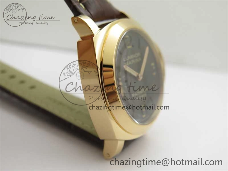 PAM511 RG HWF 1:1 Best Edition on Leather Strap A6497