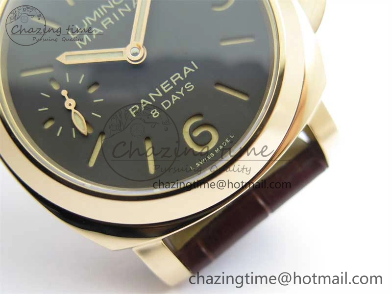 PAM511 RG HWF 1:1 Best Edition on Leather Strap A6497
