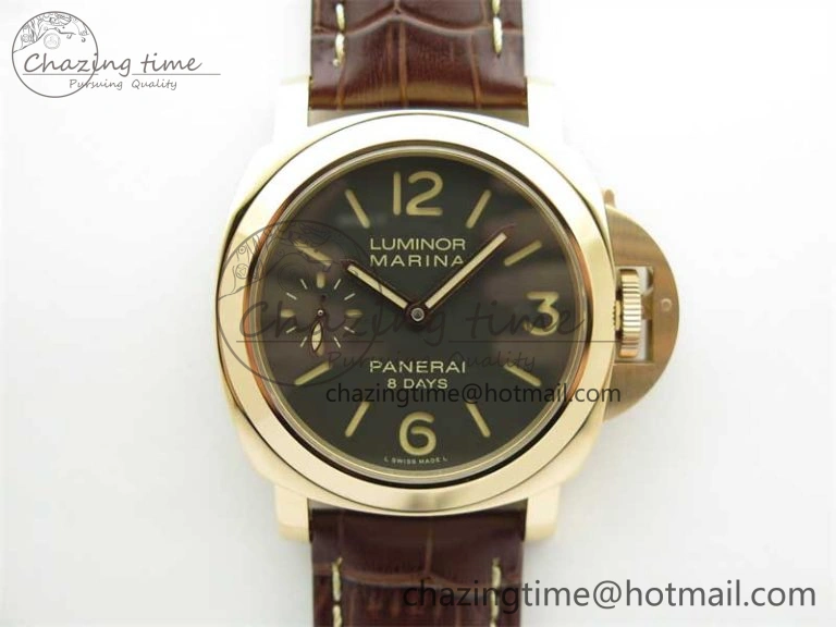 PAM511 RG HWF 1:1 Best Edition on Leather Strap A6497