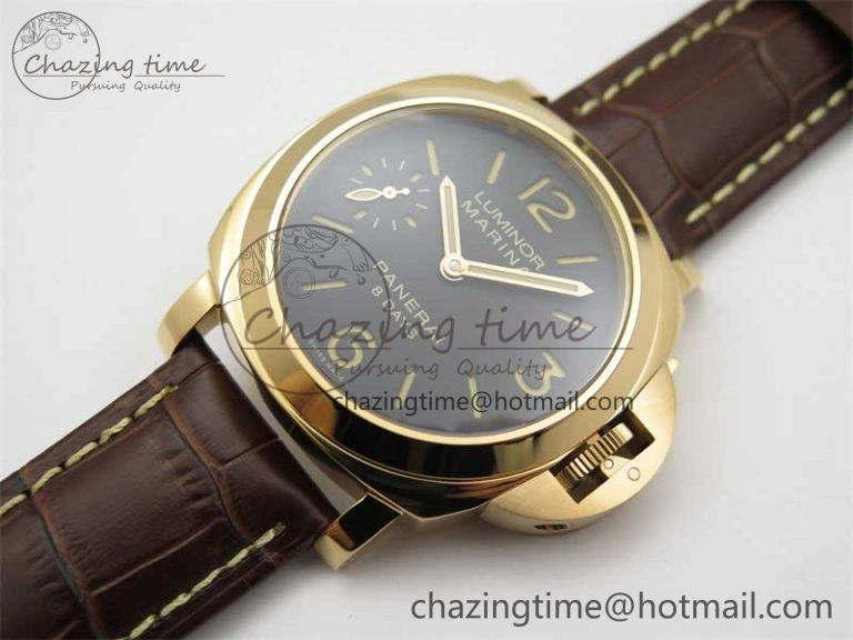 PAM511 RG HWF 1:1 Best Edition on Leather Strap A6497