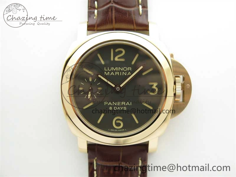 PAM511 RG HWF 1:1 Best Edition on Leather Strap A6497