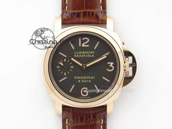 PAM511 RG ZF Best Edition On Brown Leather Strap P5000 Clone