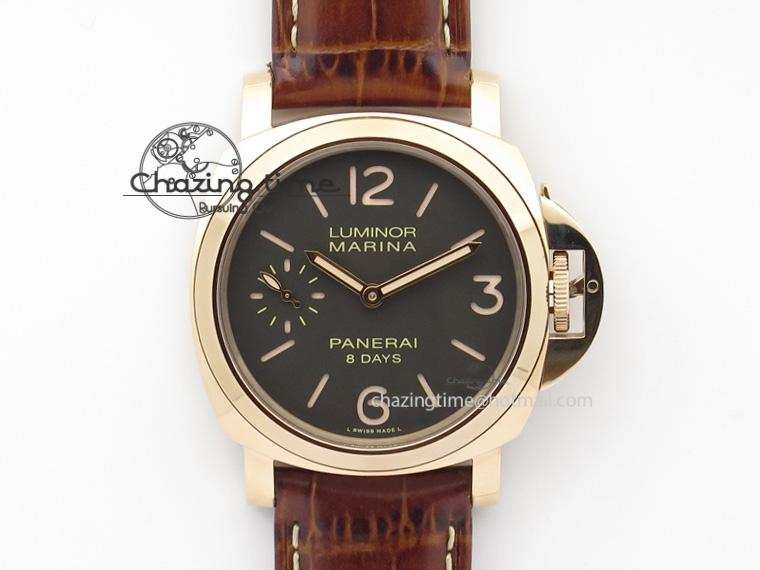 PAM511 RG ZF Best Edition On Brown Leather Strap P5000 Clone