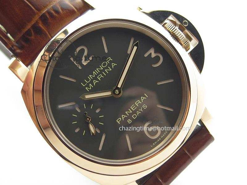 PAM511 RG ZF Best Edition On Brown Leather Strap P5000 Clone