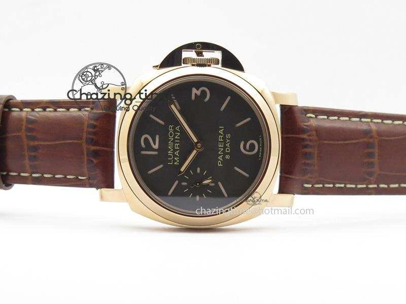 PAM511 RG ZF Best Edition On Brown Leather Strap P5000 Clone