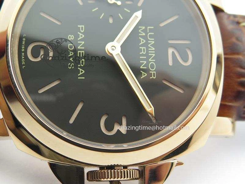 PAM511 RG ZF Best Edition On Brown Leather Strap P5000 Clone