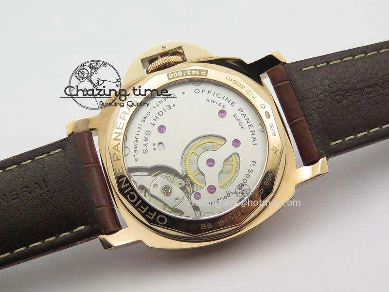PAM511 RG ZF Best Edition On Brown Leather Strap P5000 Clone