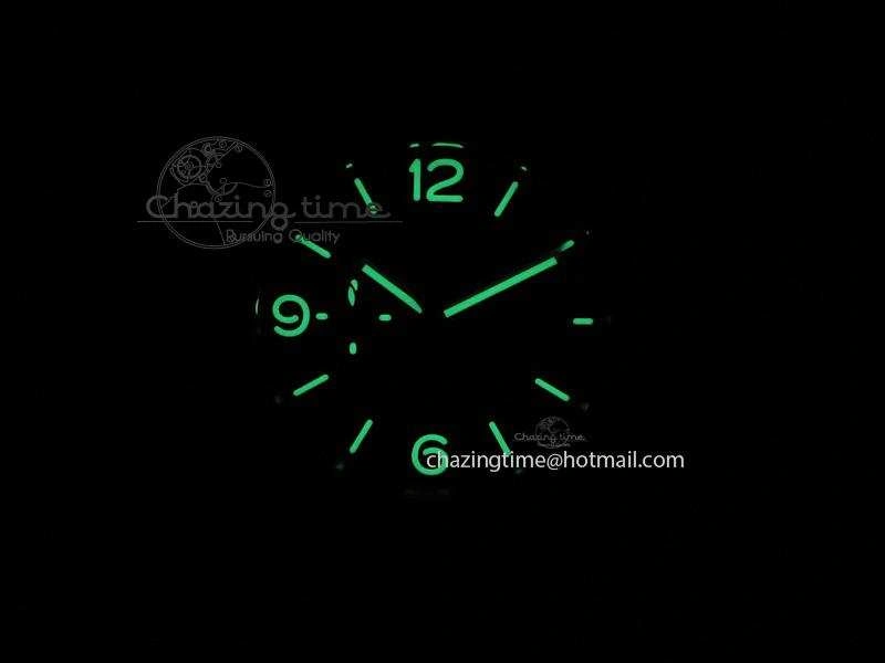 PAM524 Q V6F Fake Flyback Black Dial On Black Leather Strap P.9100
