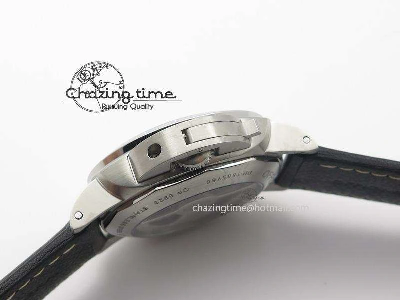 PAM524 Q V6F Fake Flyback Black Dial On Black Leather Strap P.9100