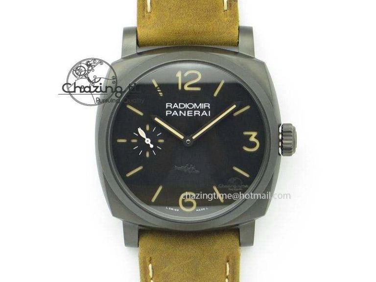 PAM532 P “PANERISTI FOREVER” ZF 1:1 Best Edition On Brown Asso Strap P.3000 SuperClone