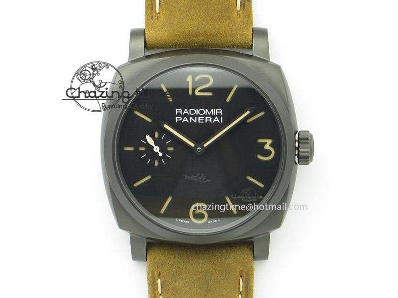 PAM532 P “PANERISTI FOREVER” ZF 1:1 Best Edition On Brown Asso Strap P.3000 SuperClone