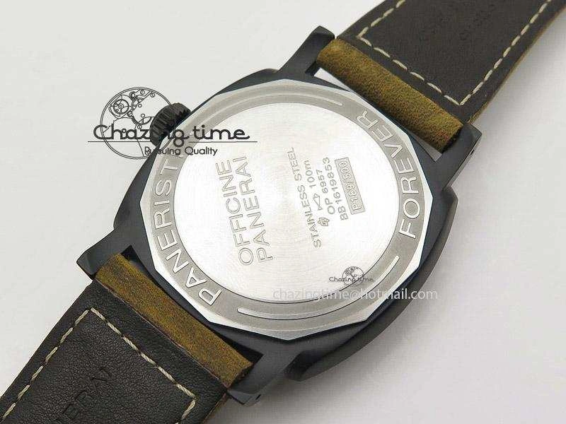 PAM532 P Radiomir 1940 3 DAYS V6F PANERISTI FOREVER Black Dial on Brown Asso Strap P3000