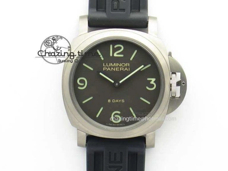 PAM562 Q Titanium ZF 1:1 Best Edition On Black Rubber Strap P5000 Clone