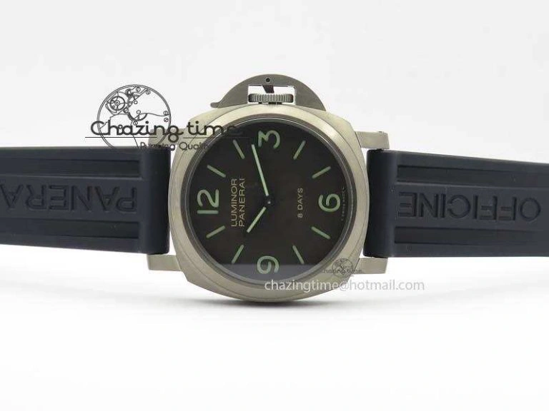 PAM562 Q Titanium ZF 1:1 Best Edition On Black Rubber Strap P5000 Clone