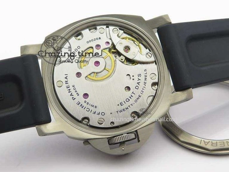 PAM564 Q Titanium ZF 1:1 Best Edition On Black Rubber Strap P5000 Clone