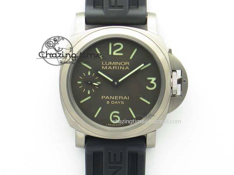 PAM564 Q Titanium ZF 1:1 Best Edition On Black Rubber Strap P5000 Clone
