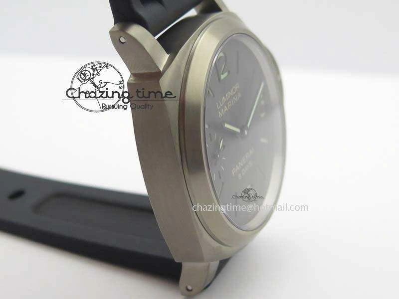 PAM564 Q Titanium ZF 1:1 Best Edition On Black Rubber Strap P5000 Clone