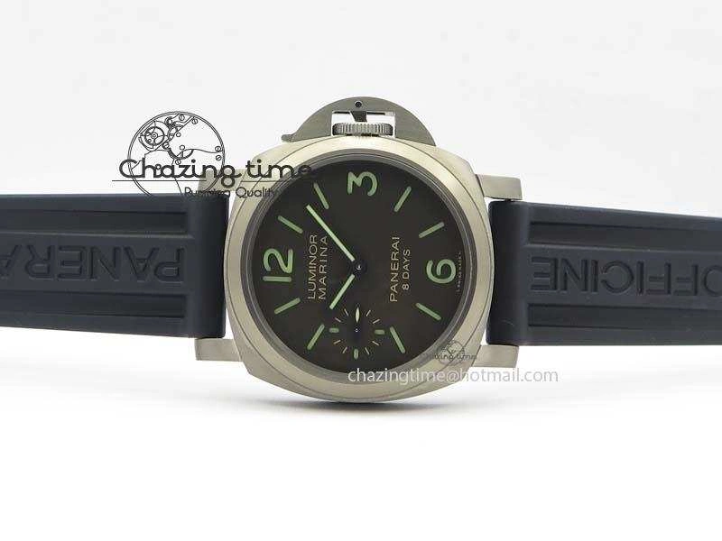 PAM564 Q Titanium ZF 1:1 Best Edition On Black Rubber Strap P5000 Clone