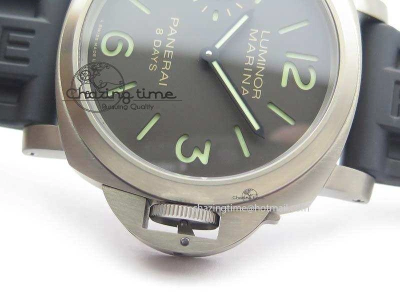 PAM564 Q Titanium ZF 1:1 Best Edition On Black Rubber Strap P5000 Clone