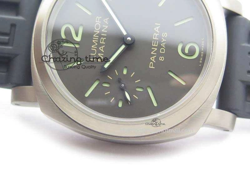 PAM564 Q Titanium ZF 1:1 Best Edition On Black Rubber Strap P5000 Clone