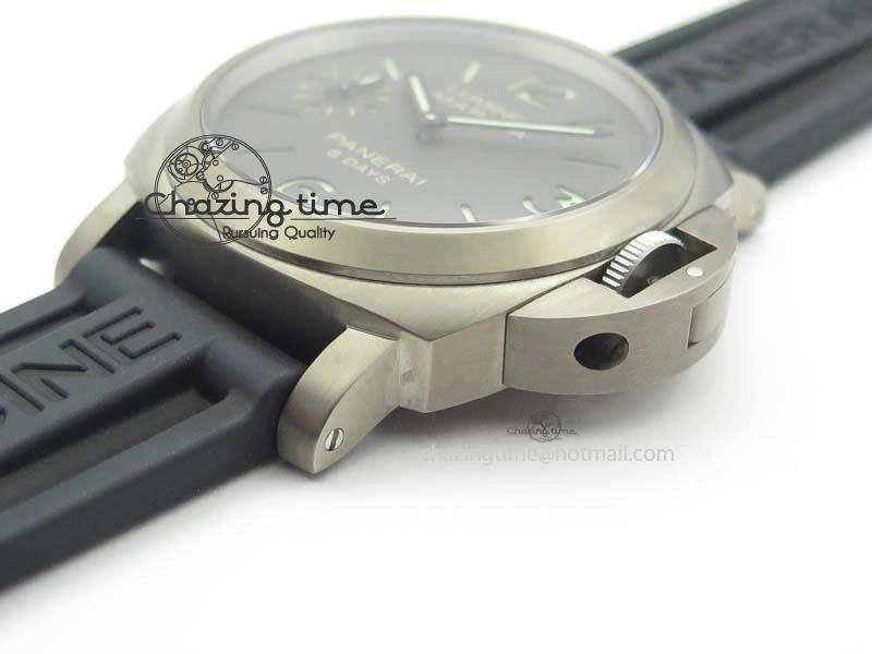 PAM564 Q Titanium ZF 1:1 Best Edition On Black Rubber Strap P5000 Clone