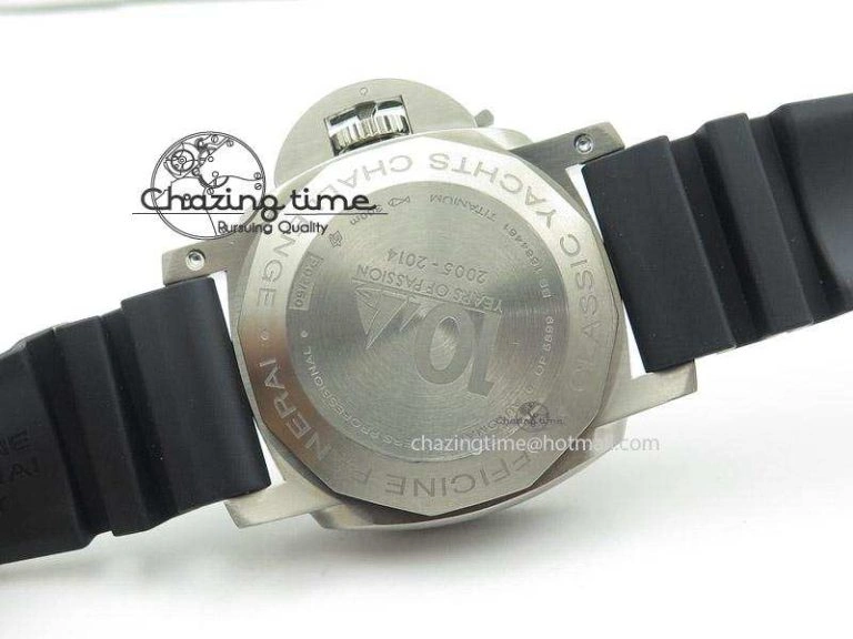 PAM571 P Titanium ZF 1:1 Best Edition on Black Rubber Strap ZP9000