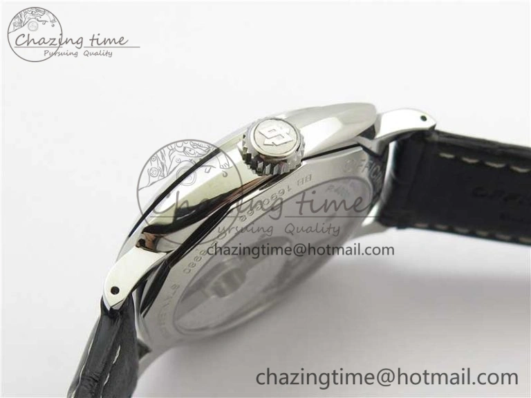 PAM572 Q Radiomir 1940 V9F 1:1 Best Edition Black Dial on Black Leather Strap P.4000 Super Clone