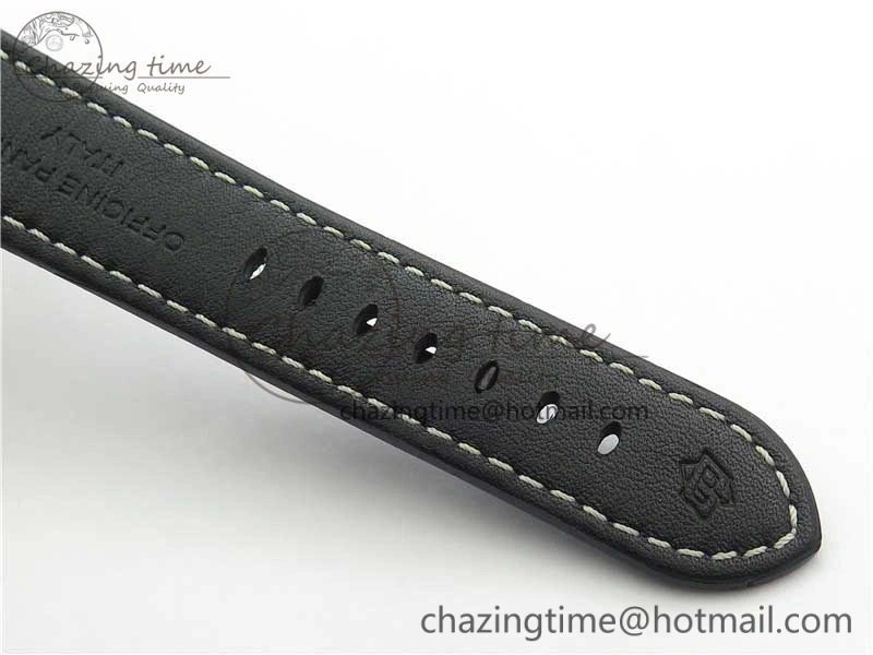 PAM572 Q Radiomir 1940 V9F 1:1 Best Edition Black Dial on Black Leather Strap P.4000 Super Clone