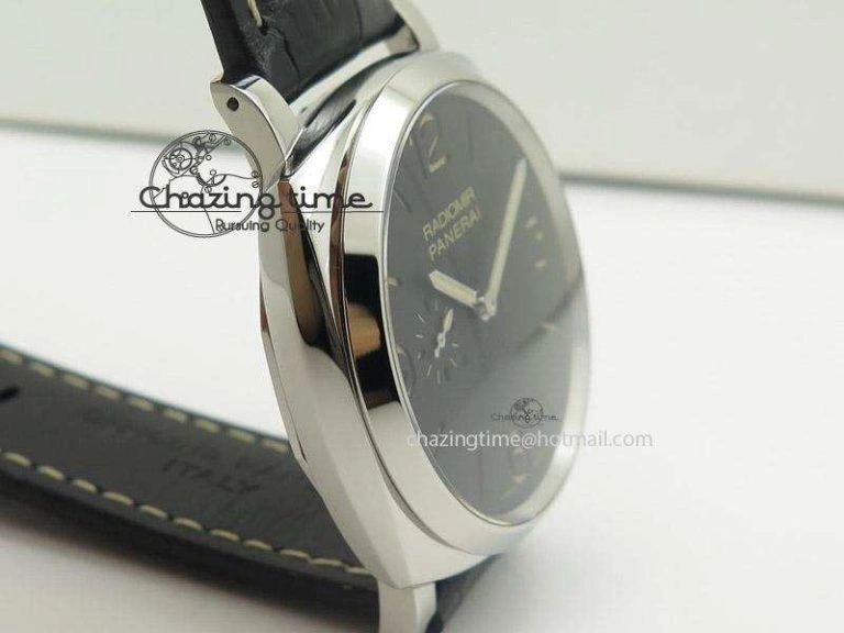 PAM572 Q V6F Black Dial On Black Leather Strap P2002