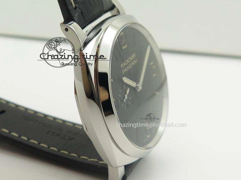 PAM572 Q V6F Black Dial On Black Leather Strap P2002