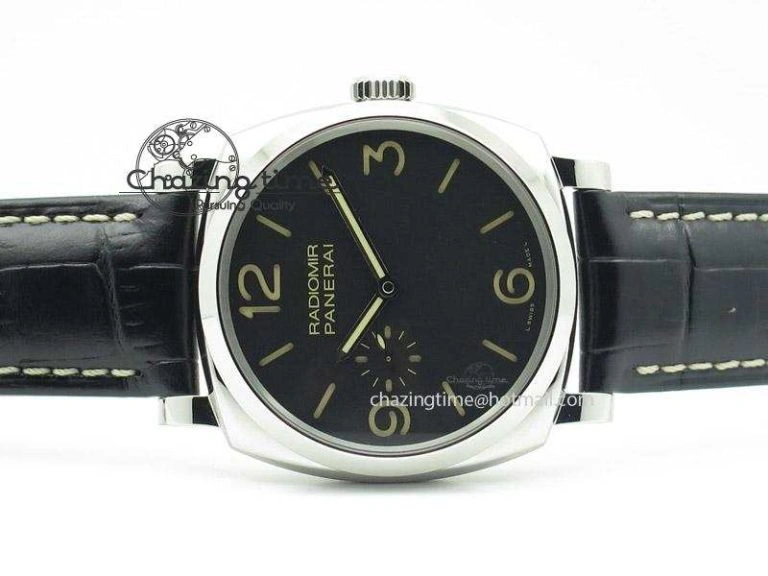PAM572 Q V6F Black Dial On Black Leather Strap P2002