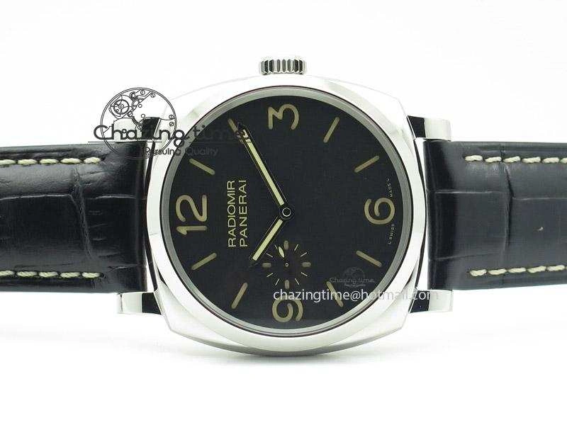 PAM572 Q V6F Black Dial On Black Leather Strap P2002